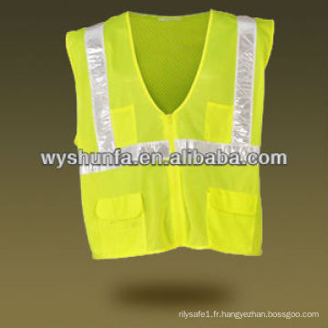 ANSI / ISEA 107 Hi Visibilité Veste réfléchissante Hi vis Mesh gilet